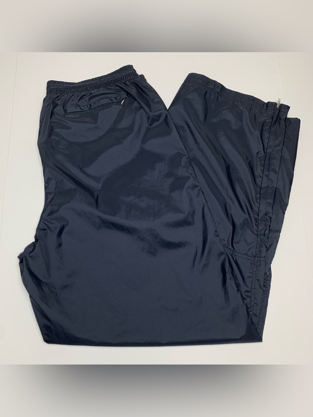 Vintage Champs Sports Track Pants Y2k Baggy Wide Leg Windbreaker Mens Size XL